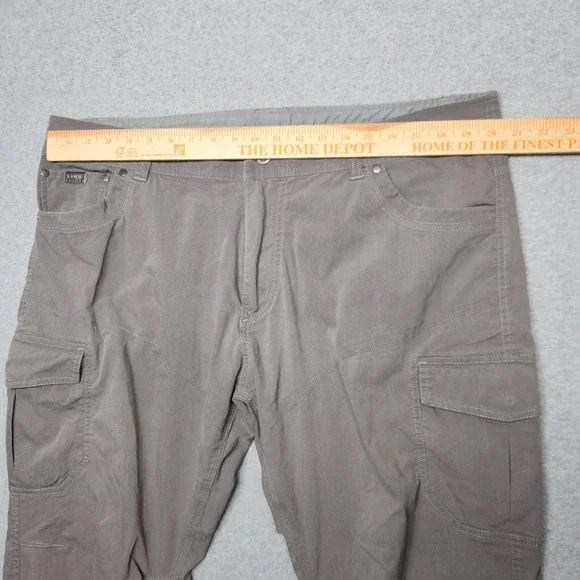 Kuhl‎ Pants Mens 40x30 Gray Utility Hiking Work Outdoors Cargo Stretch Straight - Picture 7 of 11